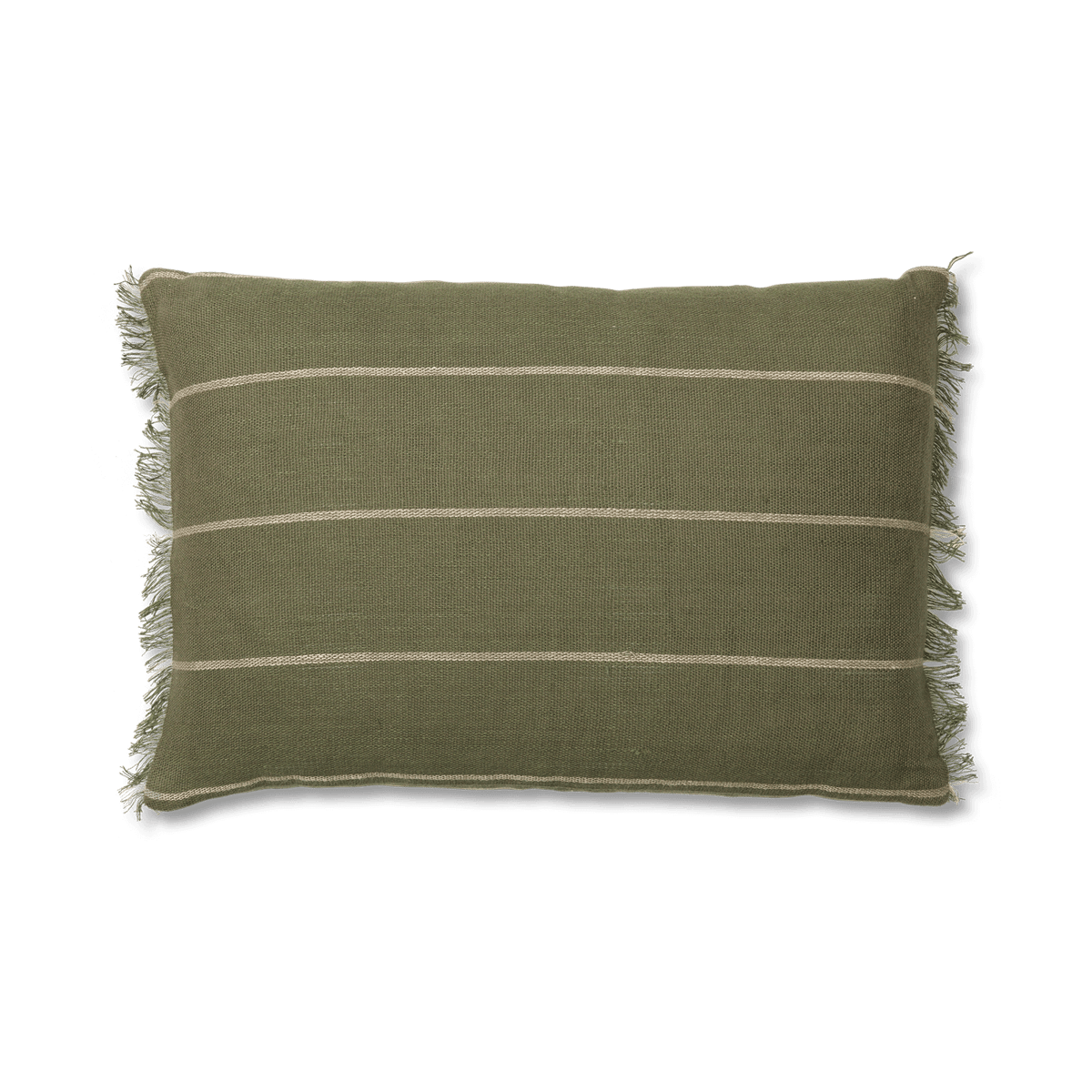 Bilde av ferm LIVING Calm putetrekk 40 x 60 cm Olive-Off-white