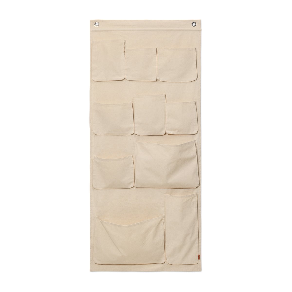 Ferm Living Canvas wall pockets veggoppbevaring 70 x 160 cm