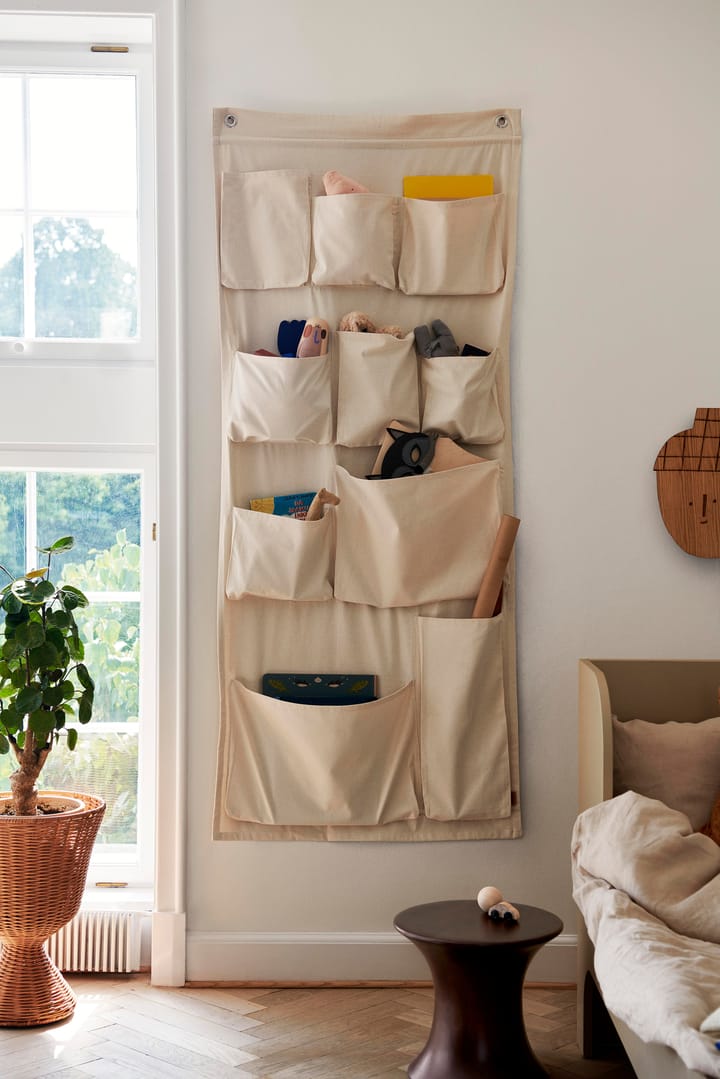 Canvas wall pockets veggoppbevaring - 70 x 160 cm - ferm LIVING