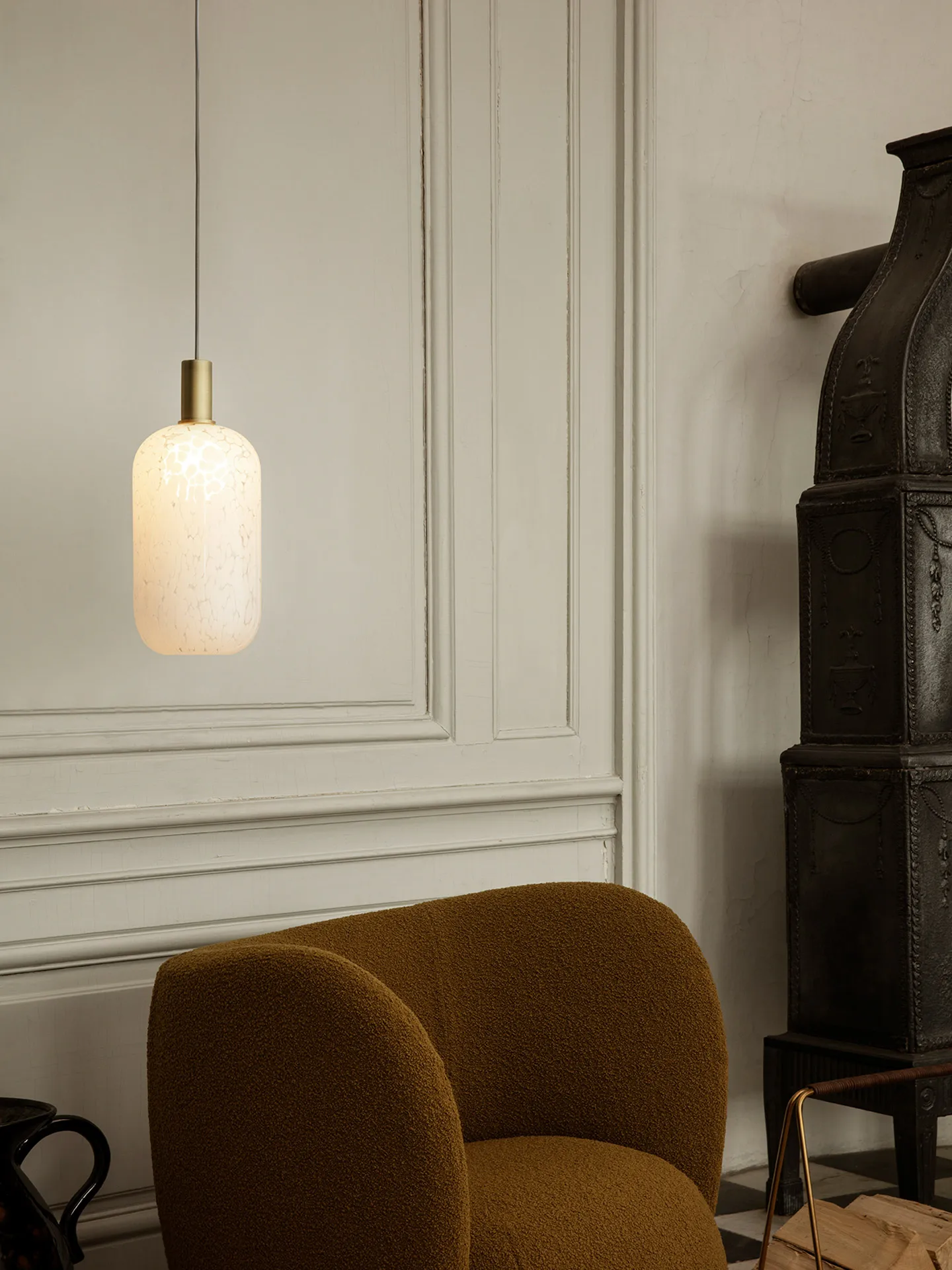 Casca Shade glasskule tall Ø 18,6 cm, Milk Ferm Living