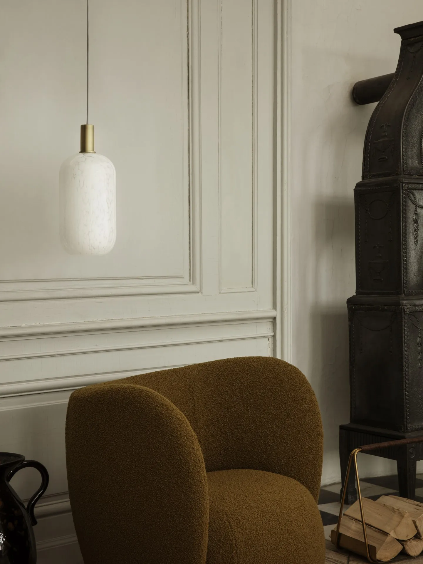 Casca Shade glasskule tall Ø 18,6 cm, Milk Ferm Living