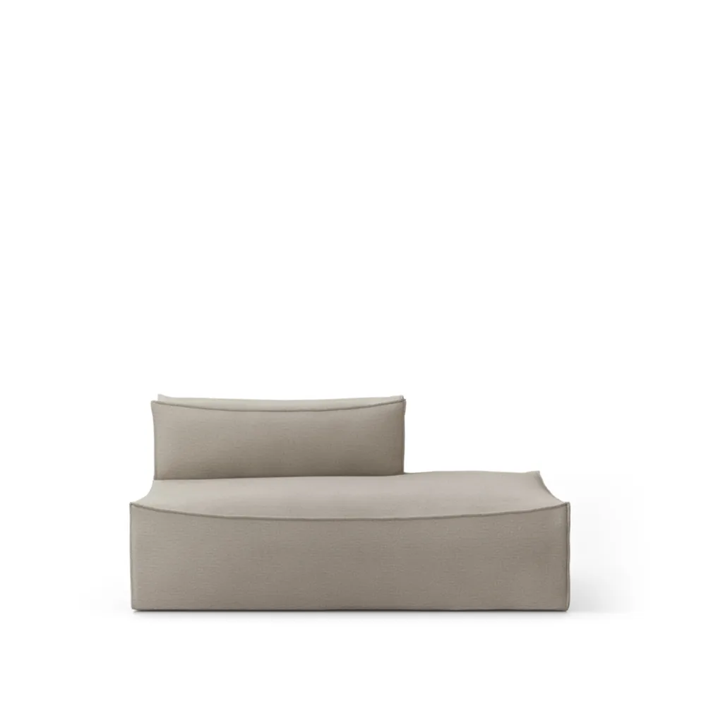 Catena modulsofa, Stoff cotton linen natural, open end r 301 Ferm Living