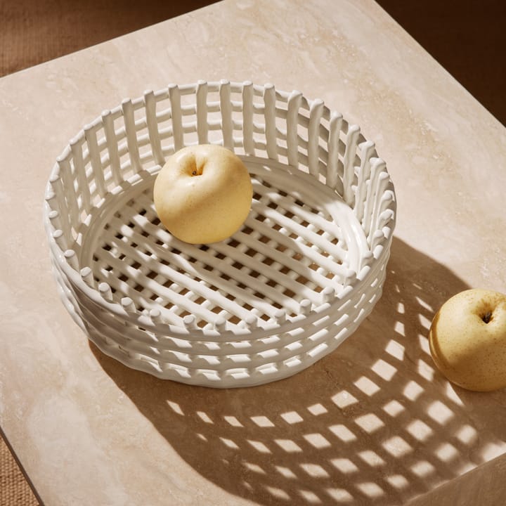 Ceramic fflettet skål, Off-white Ferm Living