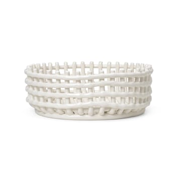 Ceramic fflettet skål - Off-white - Ferm Living