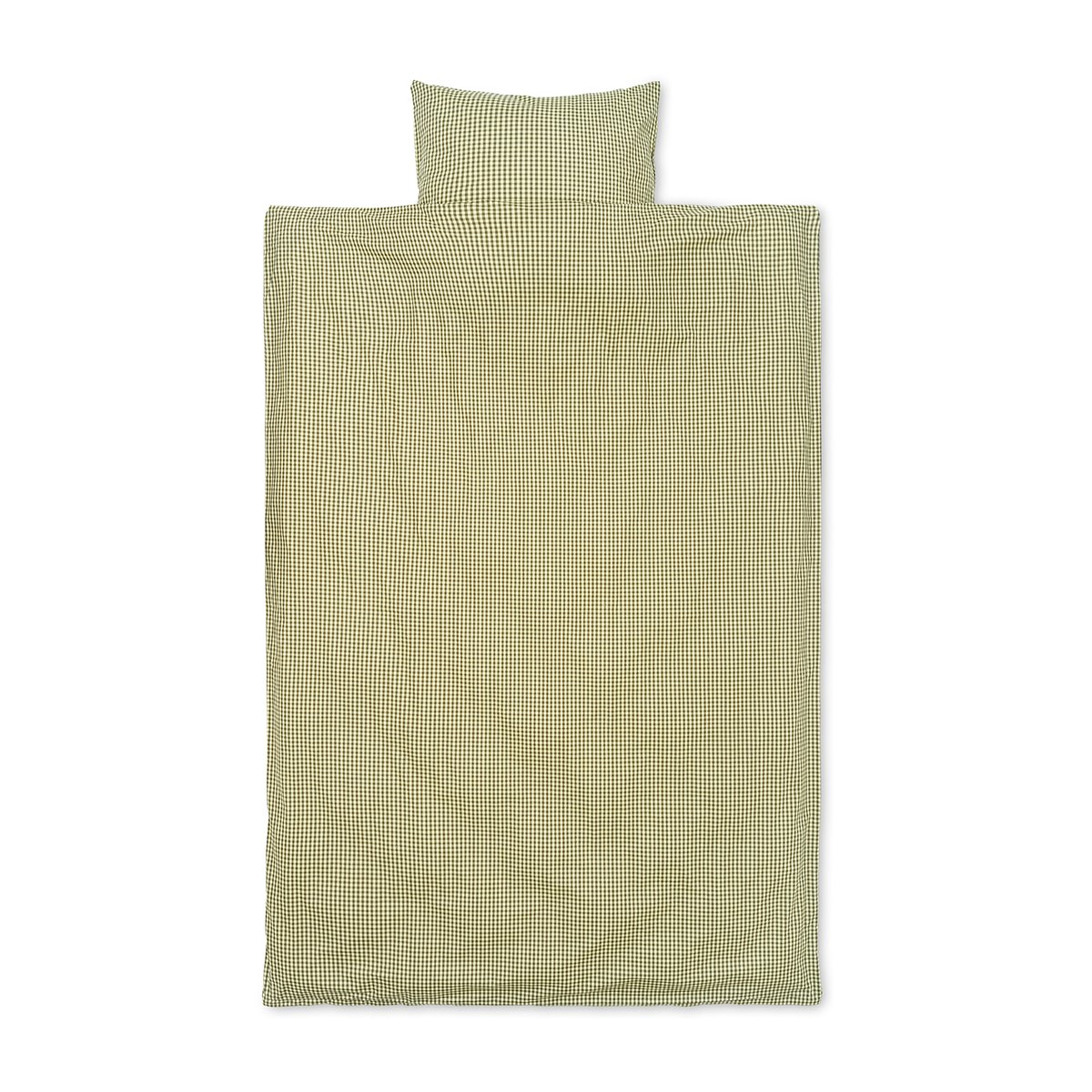 Bilde av ferm LIVING Check sengesett 140 x 200 cm Lemon-olive