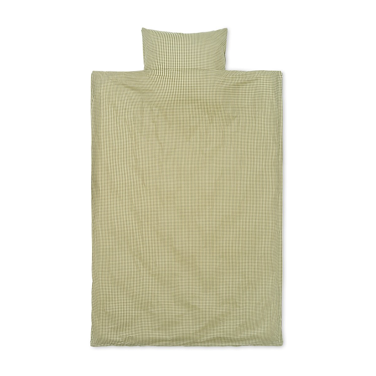 Bilde av ferm LIVING Check sengesett 140 x 200 cm Lemon-olive