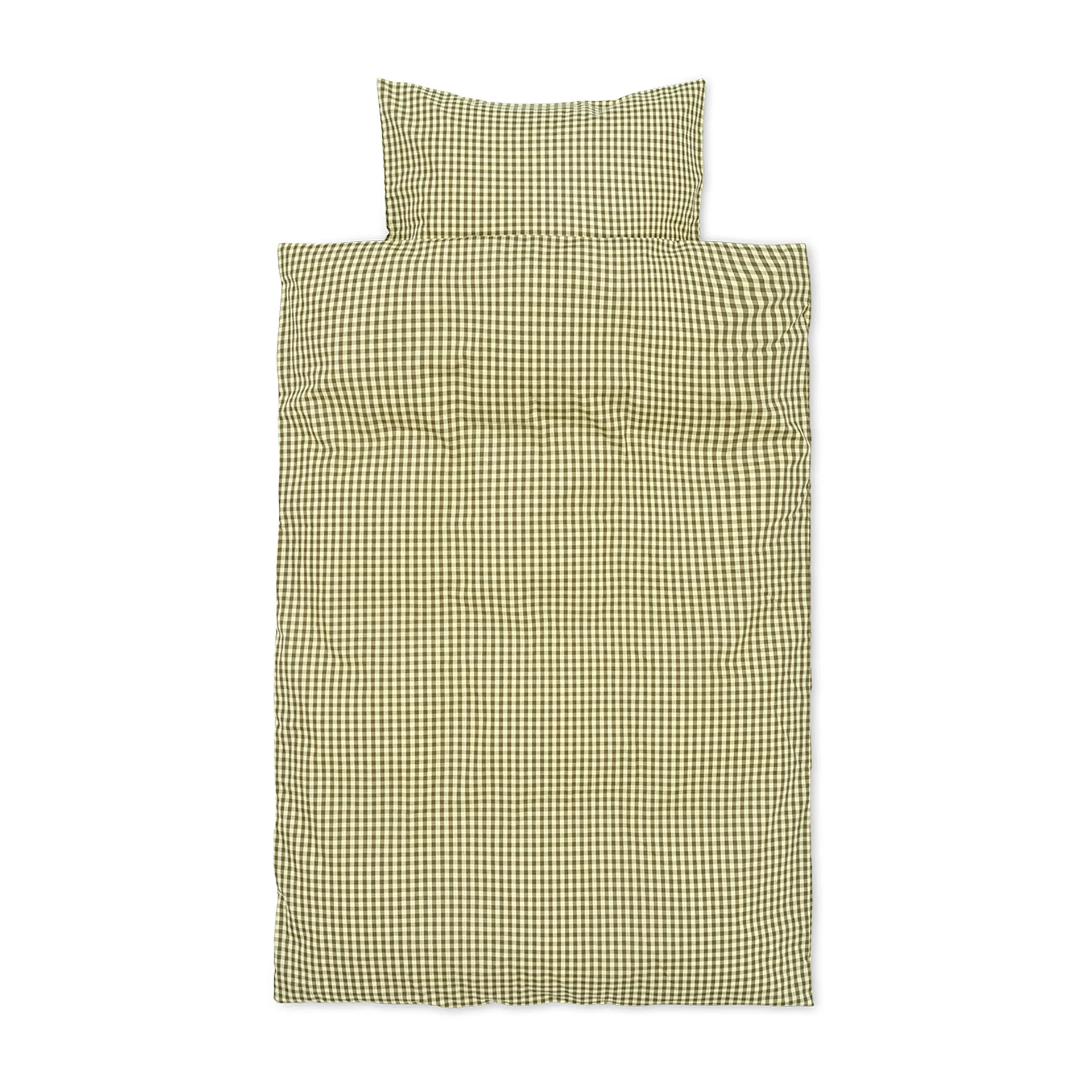 Check sengesett baby 70 x 100 cm, Lemon-olive Ferm Living