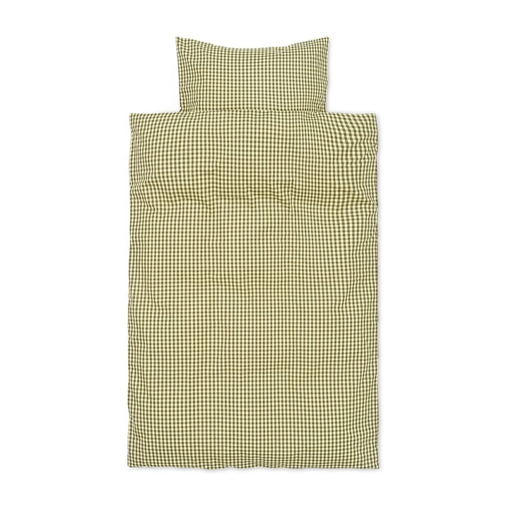 Check sengesett baby 70 x 100 cm - Lemon-olive - Ferm LIVING