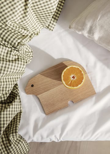 Check sengesett junior 100 x 140 cm - Lemon-olive - Ferm Living