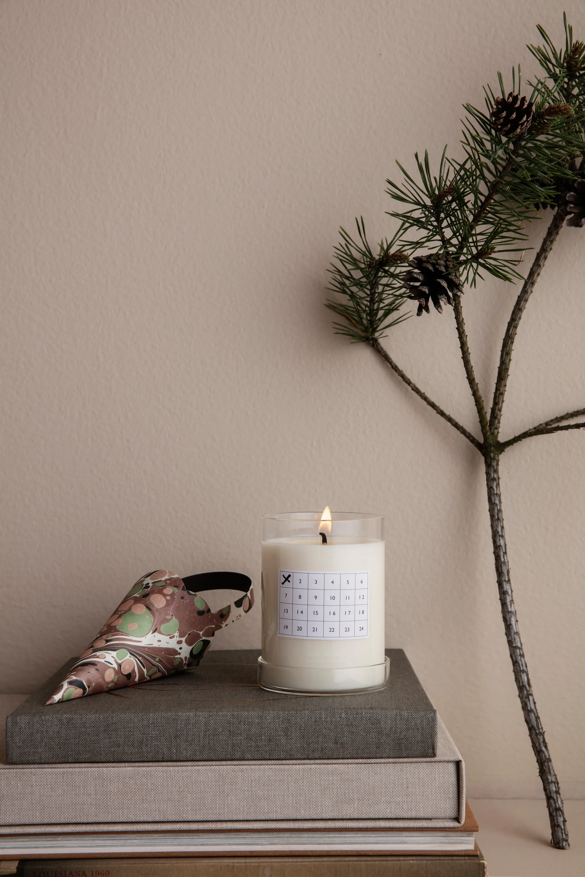 Christmas Calendar duftlys, Hvit Ferm Living