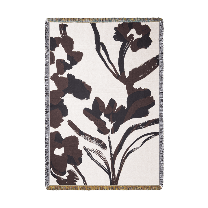 Cilla tapestry pledd 120x170 cm - Off-white-Dark grape - Ferm Living