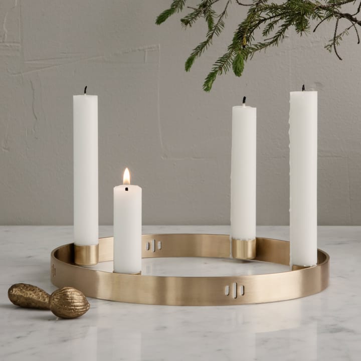 Circle messing lysestake, liten Ferm Living