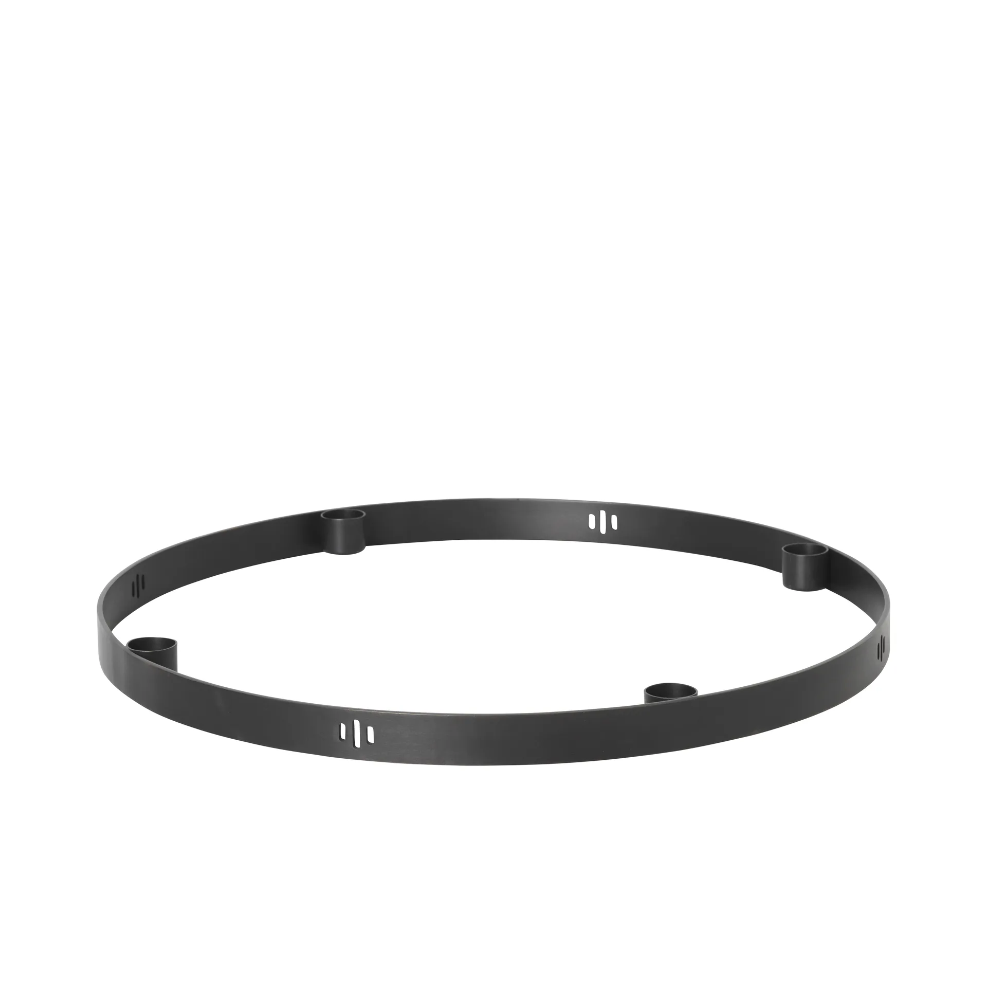 Circle svart messing lysestake, stor Ferm Living