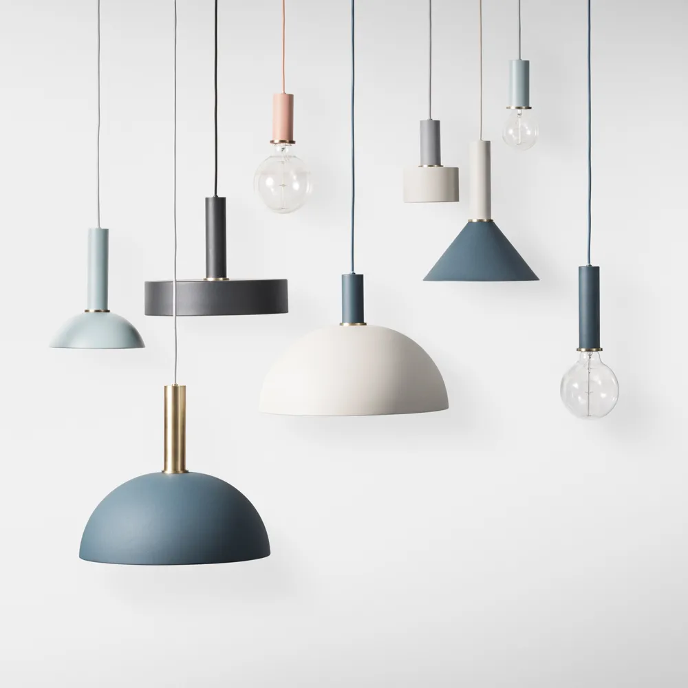 Collect lampeskjerm, Brass, dome Ferm Living