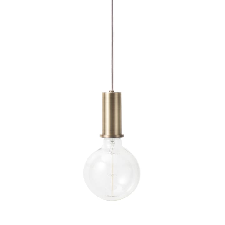Collect taklampe liten - messing - sølvledning - Ferm Living