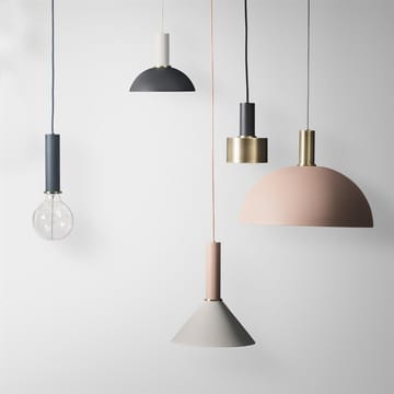 Collect taklampe liten - messing - sølvledning - ferm LIVING