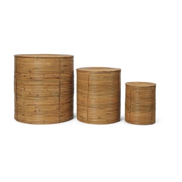 Column oppbevaringssett 3 deler - Natural Stained - Ferm Living