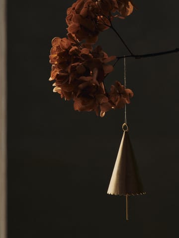 Cone bell dekorasjonsheng 2-pack - Messing - Ferm Living