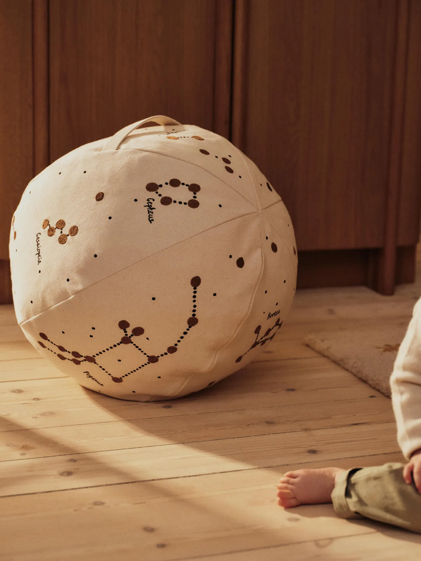 Constellation sittepuff, Undyed, Ø50 cm Ferm Living