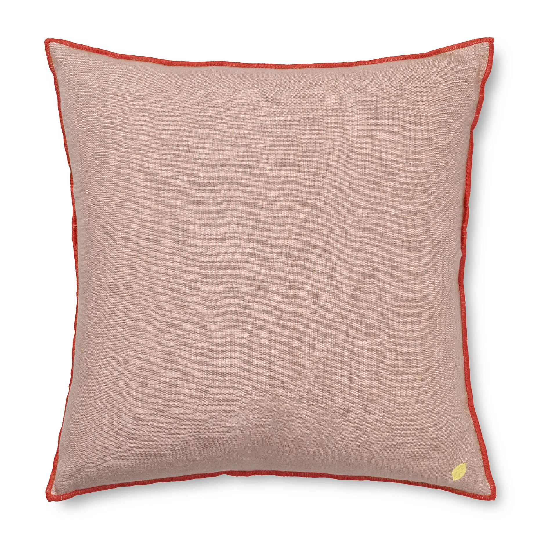 Contrast linen pute 40 x 40 cm, Dusty Rose Ferm Living