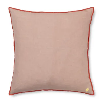 Contrast linen pute 40 x 40 cm - Dusty Rose - Ferm Living