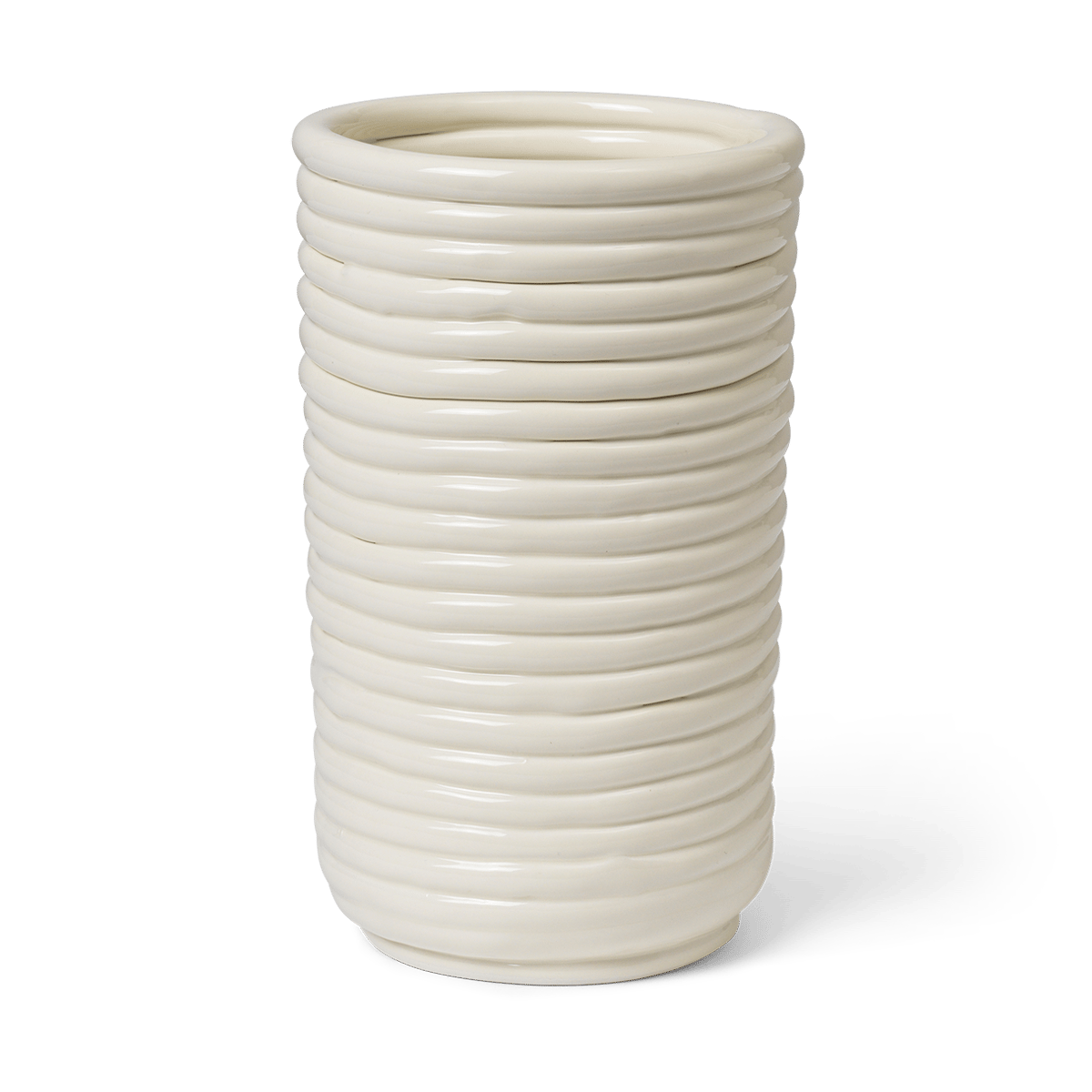 Bilde av Ferm Living Corduroy vase 21 cm Off white