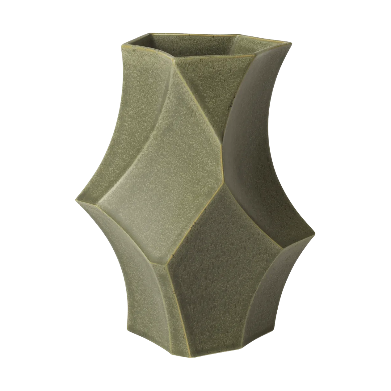 Cueva vase 26 cm, Dark sage Ferm Living
