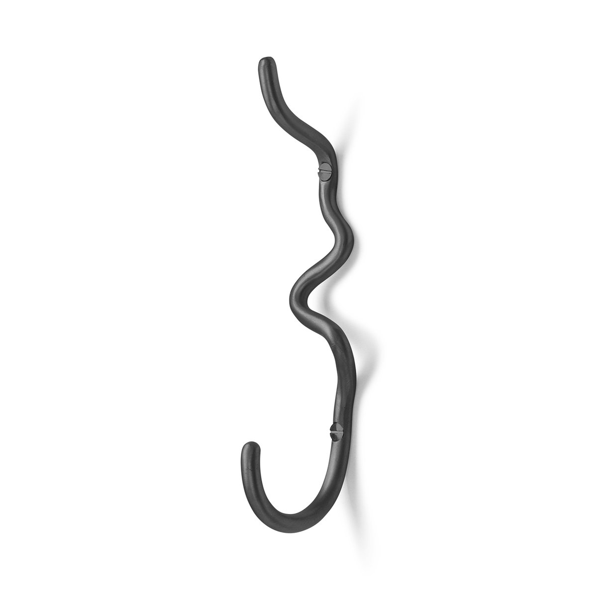 Ferm Living - Ferm Living Enkel Knagg Curvature Svart - Lunehjem.no - Interiør på nett