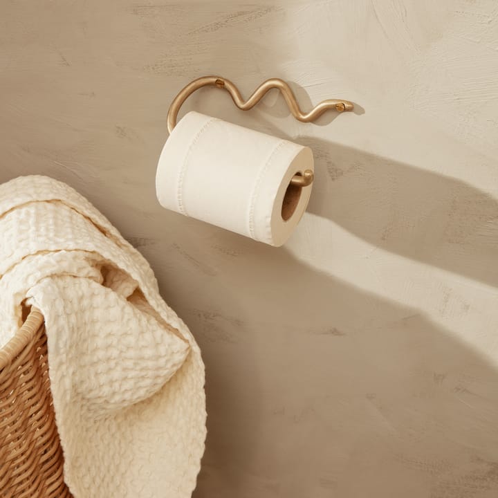 Curvature toalettpapirholder, Messing Ferm Living