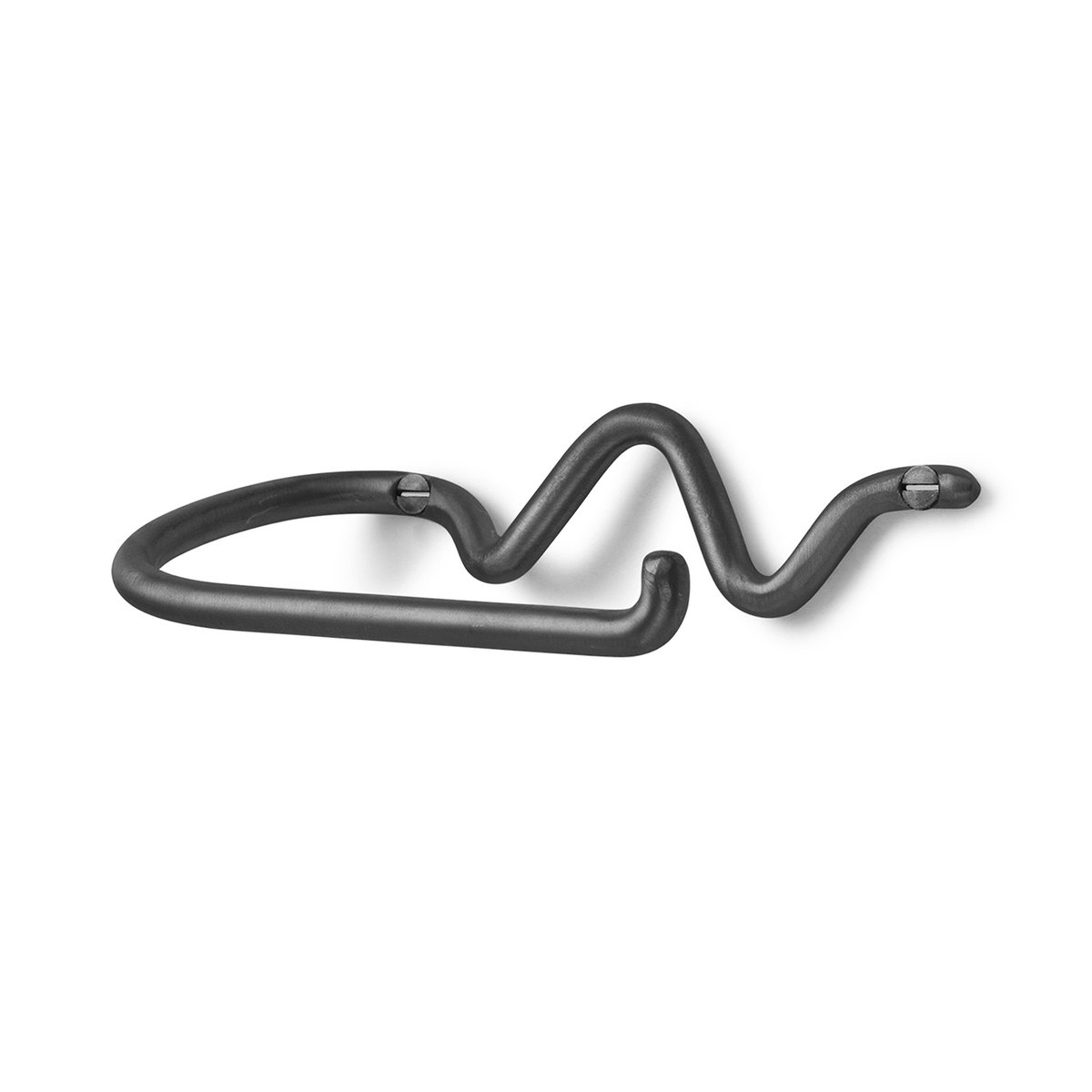 ferm LIVING - Curvature Toalettrullholder Black Brass