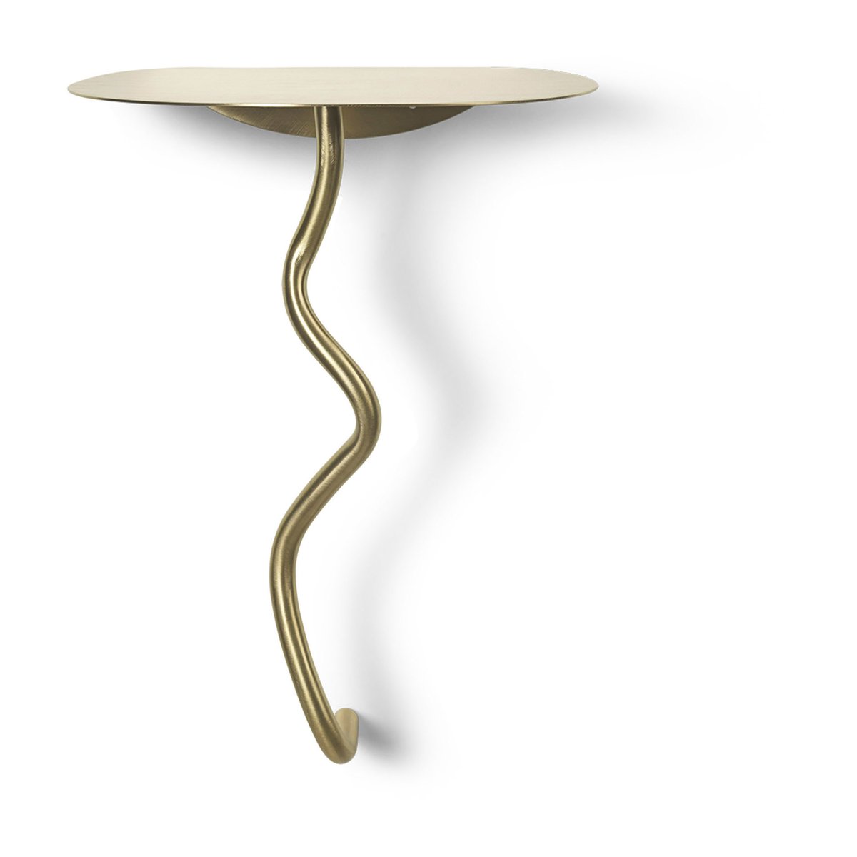 Bilde av ferm LIVING Curvature veggbord Brass