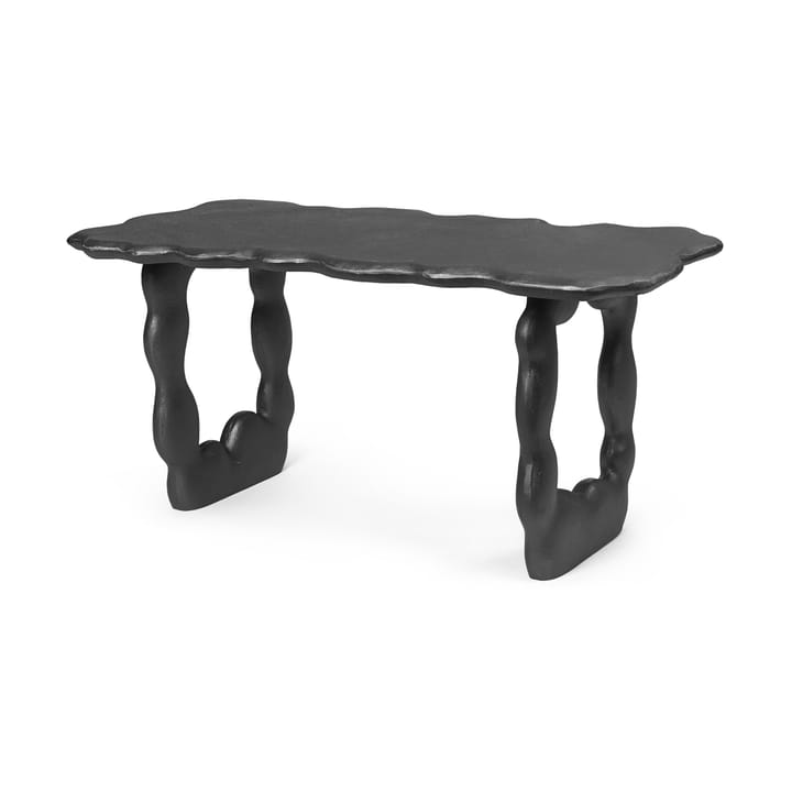 Dal Piece sofabord 100 x 50 x 47 cm - Black Aluminium - Ferm Living