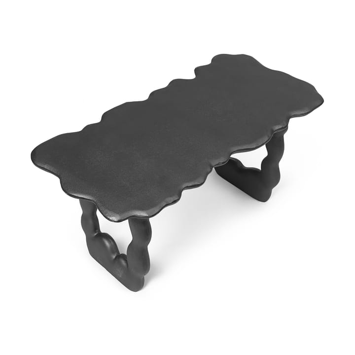 Dal Piece sofabord 100 x 50 x 47 cm - Black Aluminium - ferm LIVING
