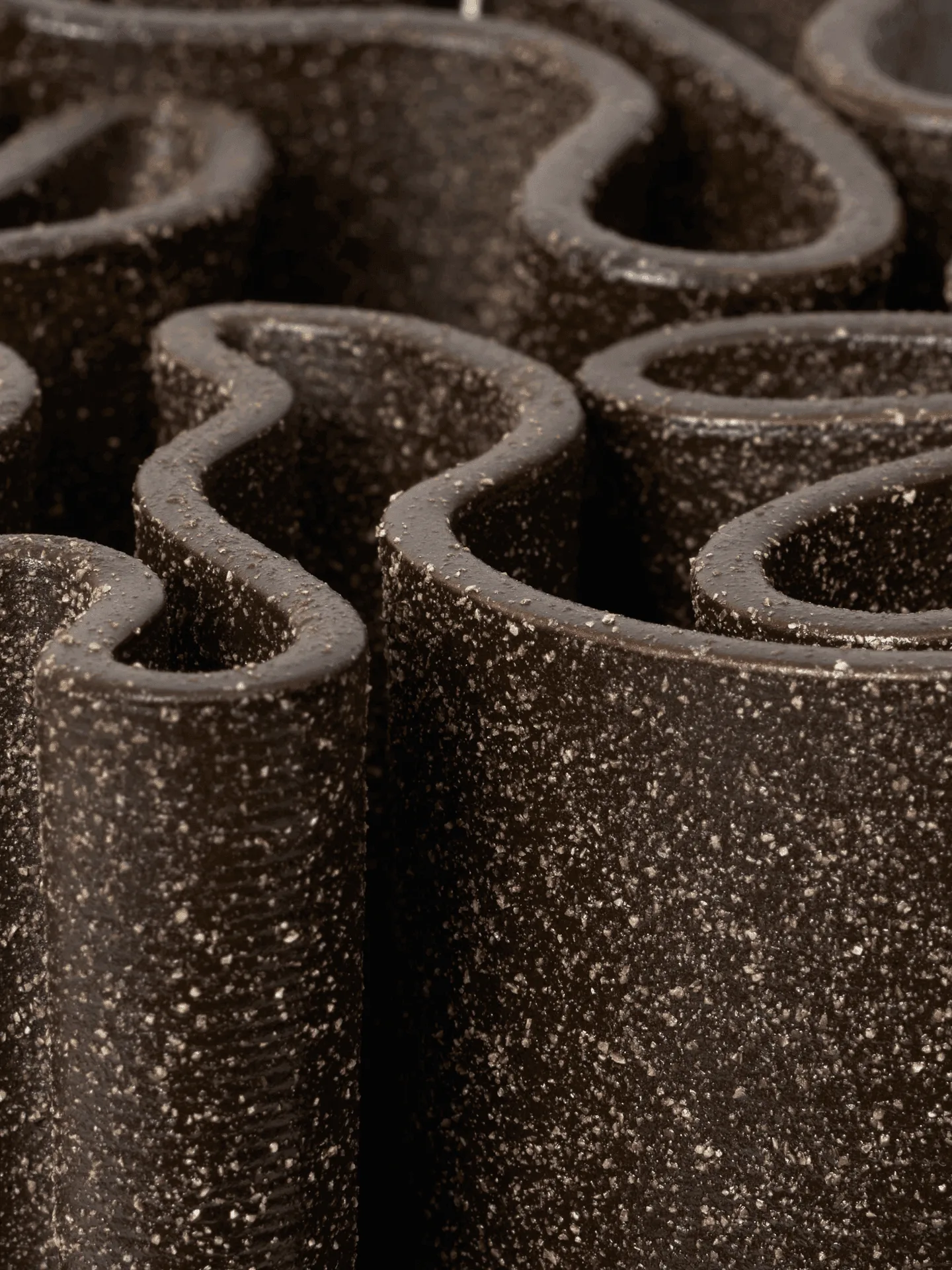 Dedali vase 11 cm, Dark brown Ferm Living