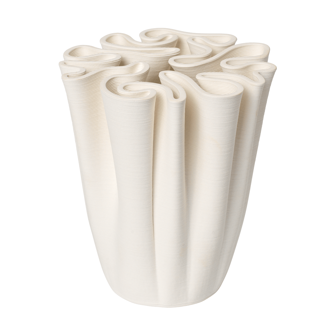 Bilde av Ferm Living Dedali vase 18 cm Off-white