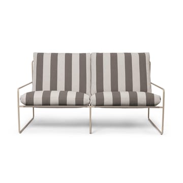 Desert 2-seters sofa - Cash stripe-chocolate - Ferm Living