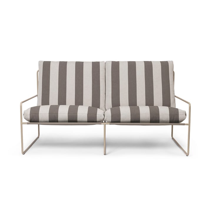 Desert 2-seters sofa, Cash stripe-chocolate Ferm Living
