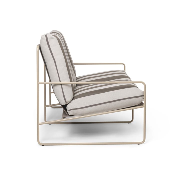 Desert 2-seters sofa, Cash stripe-chocolate Ferm Living