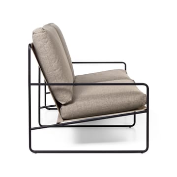 Desert 2-seters sofa - Stoff dark sand, sort stativ - Ferm Living