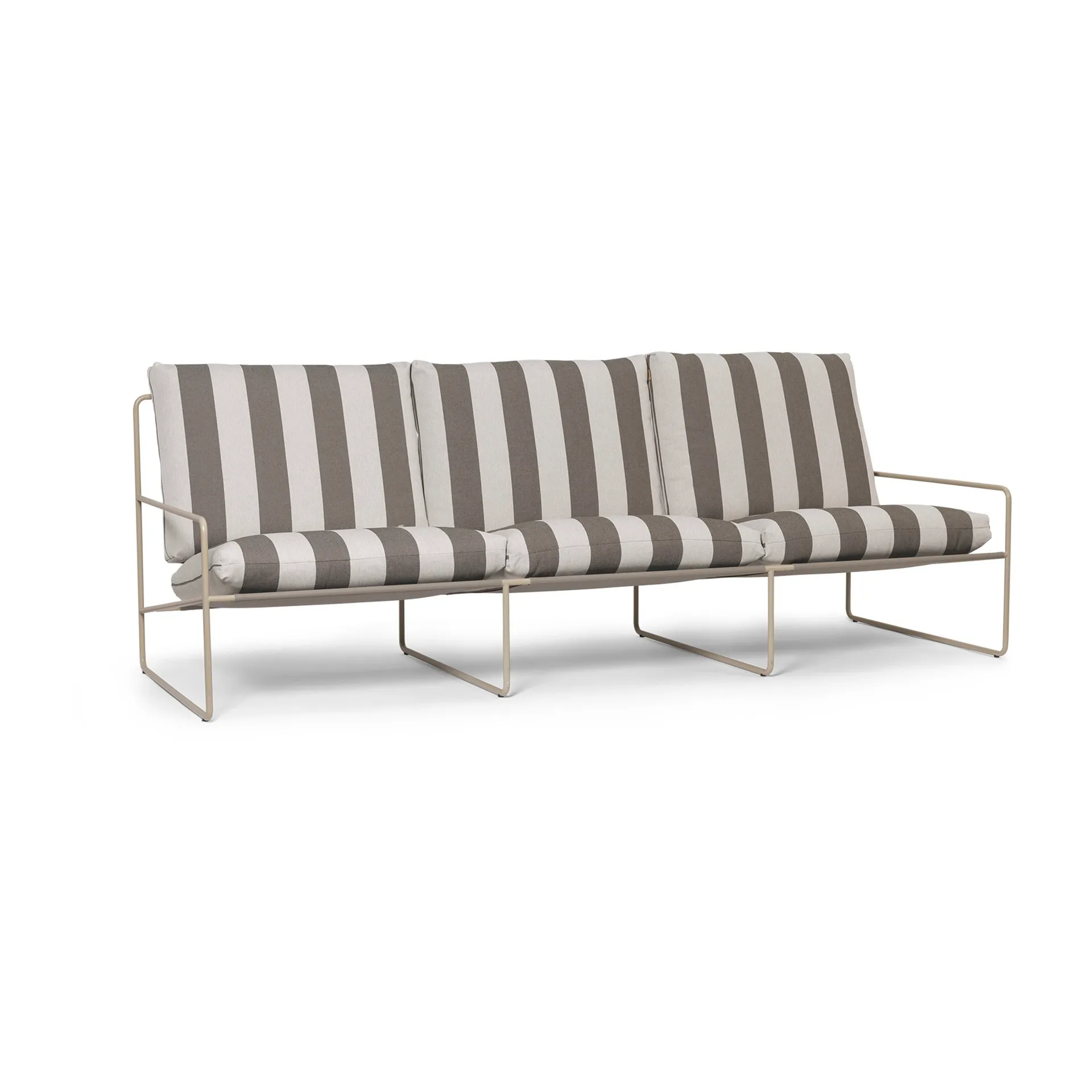 Desert 3-seters sofa, Cash stripe-chocolate Ferm Living