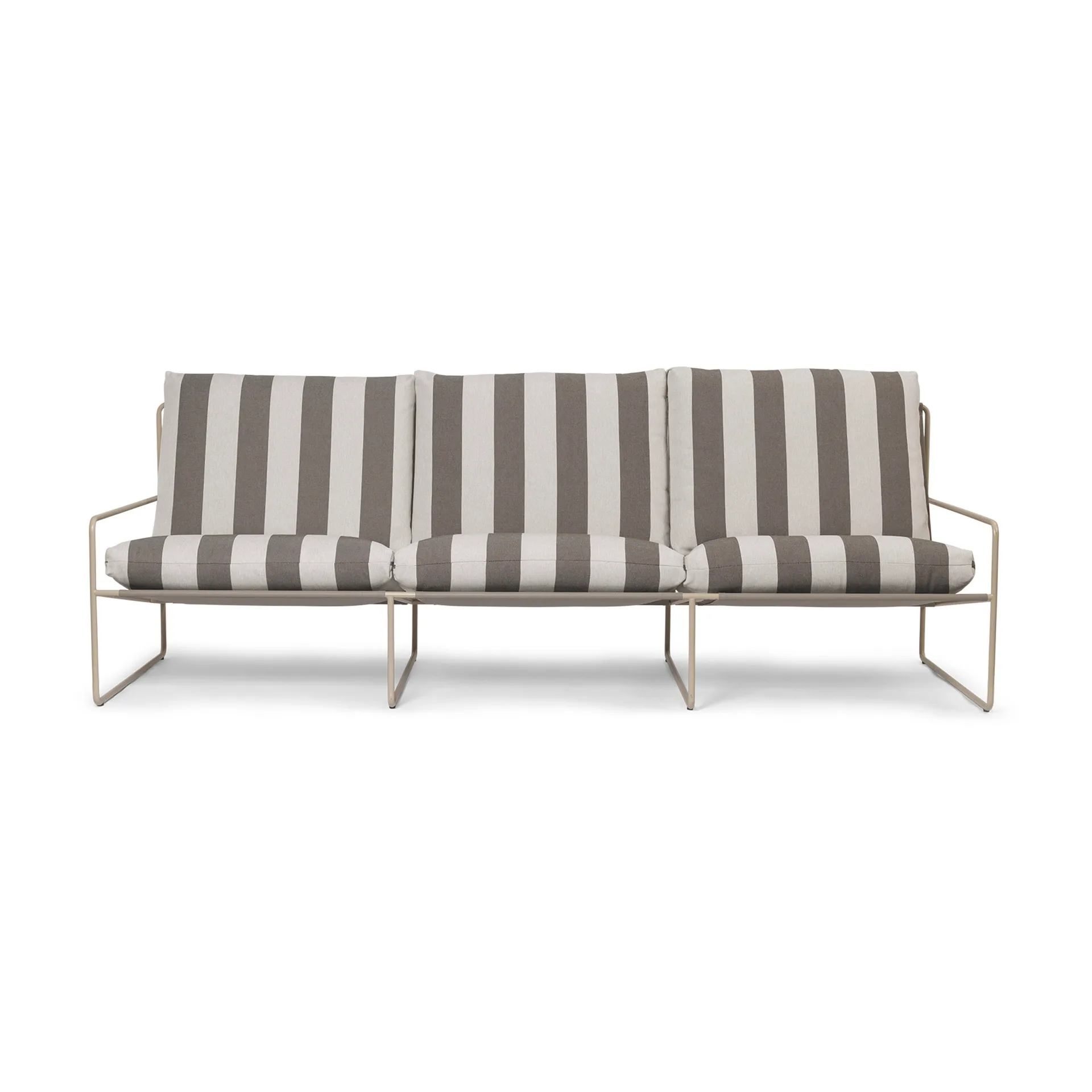 Desert 3-seters sofa, Cash stripe-chocolate Ferm Living