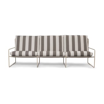 Desert 3-seters sofa - Cash stripe-chocolate - ferm LIVING