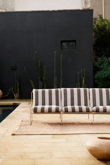 Desert 3-seters sofa - Cash stripe-chocolate - ferm LIVING