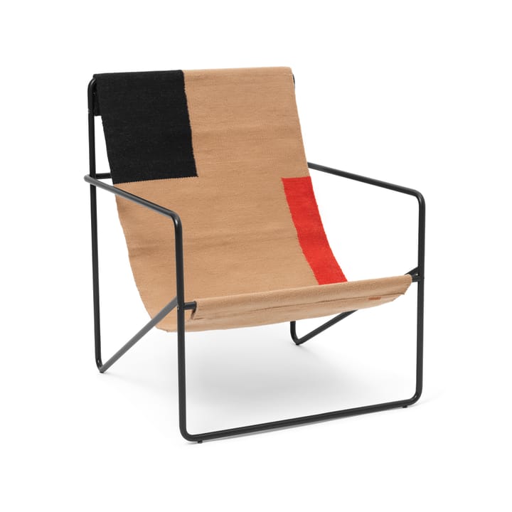 Desert loungestol - Block, svart stativ - Ferm Living