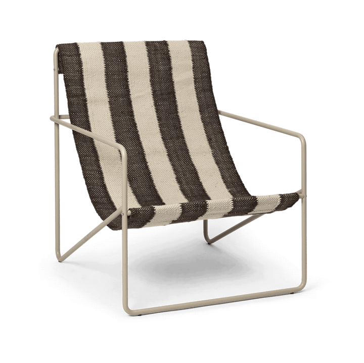 Desert loungestol - Cashmere, off-white, chocolate - Ferm Living