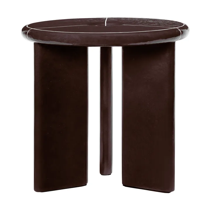 Deya sidebord Ø47x45 cm - Chestnut brown - Ferm Living