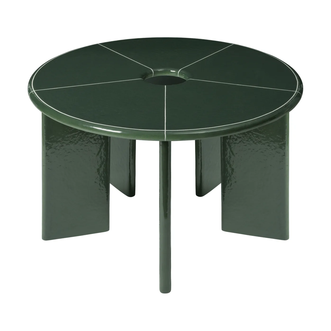 Deya spisebord, Dark green, Ø120x75 cm Ferm Living