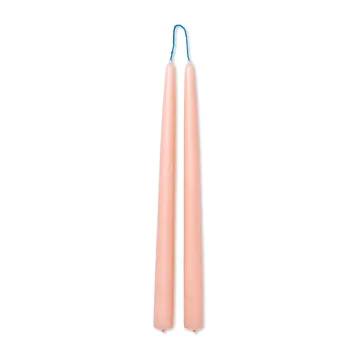 Dipped candles håndlagde lys 30 cm 2-pakning - Blush - Ferm Living