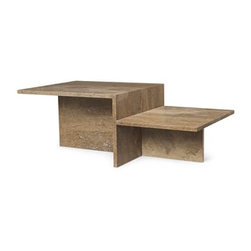 Distinct salongbord - Dark Brown Travertine - Ferm Living
