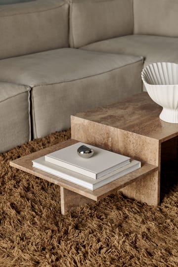Distinct salongbord - Dark Brown Travertine - Ferm Living